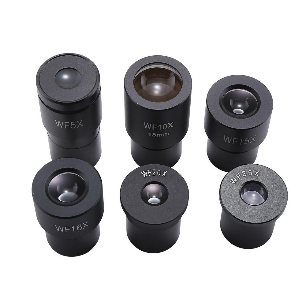 ZGYDNM Biological Microscope Eyepiece School Science Educational Optical Microscope Glass Lens WF5X WF10X WF15X WF16X WF20X WF25X (Size : WF16X 13)
