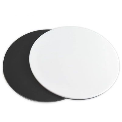 Handheld Digital Microscope Accessories Stereo Microscope Working Stage Transparent Translucent Round Specimen Plate Frosted Glass Microscope Accessories (Color : 125mm Black White)