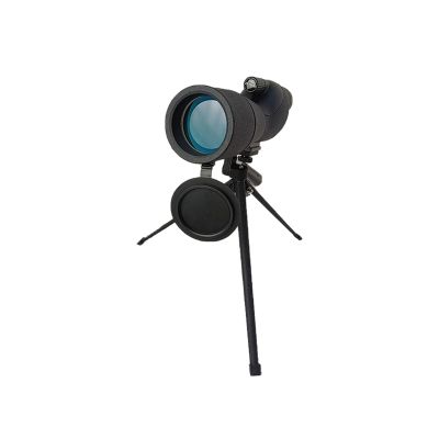 25X75 Bird Watching Monocular Telescope Hand-Held Monocular with Tripod Black