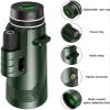 DirectNine Basics 40X60 Monocular Telescope Compact Optical High Powered BAK4 Prism Monocular with Smartphone Holder Tripod HD Monocular Scope for Bird Watching Hunting Concert Travelling,A2 view 2