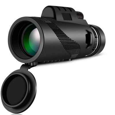 DirectNine Basics 40X60 Monocular Telescope Compact Optical High Powered BAK4 Prism Monocular with Smartphone Holder Tripod HD Monocular Scope for Bird Watching Hunting Concert Travelling,C1