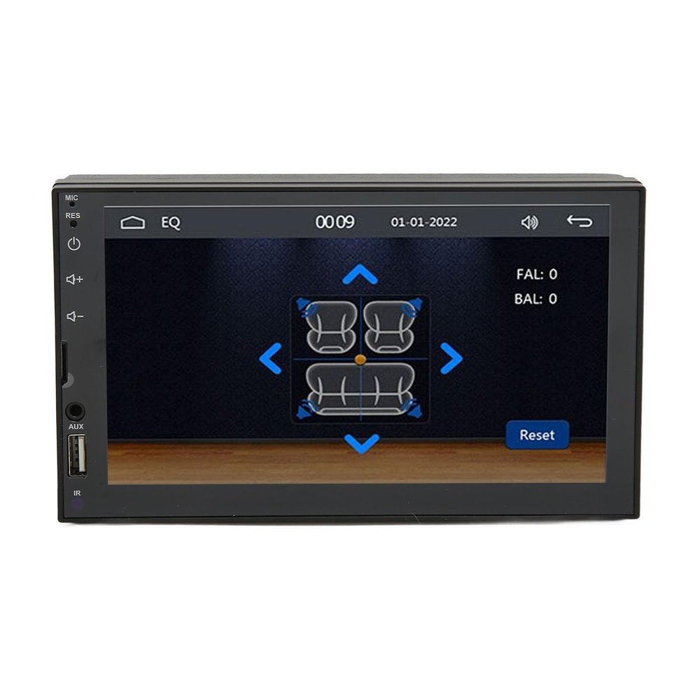 7in Car Stereo BT USB AUX Double Din Car MP5 Player with Backup Camera HD forwith Wired and forAuto Support
