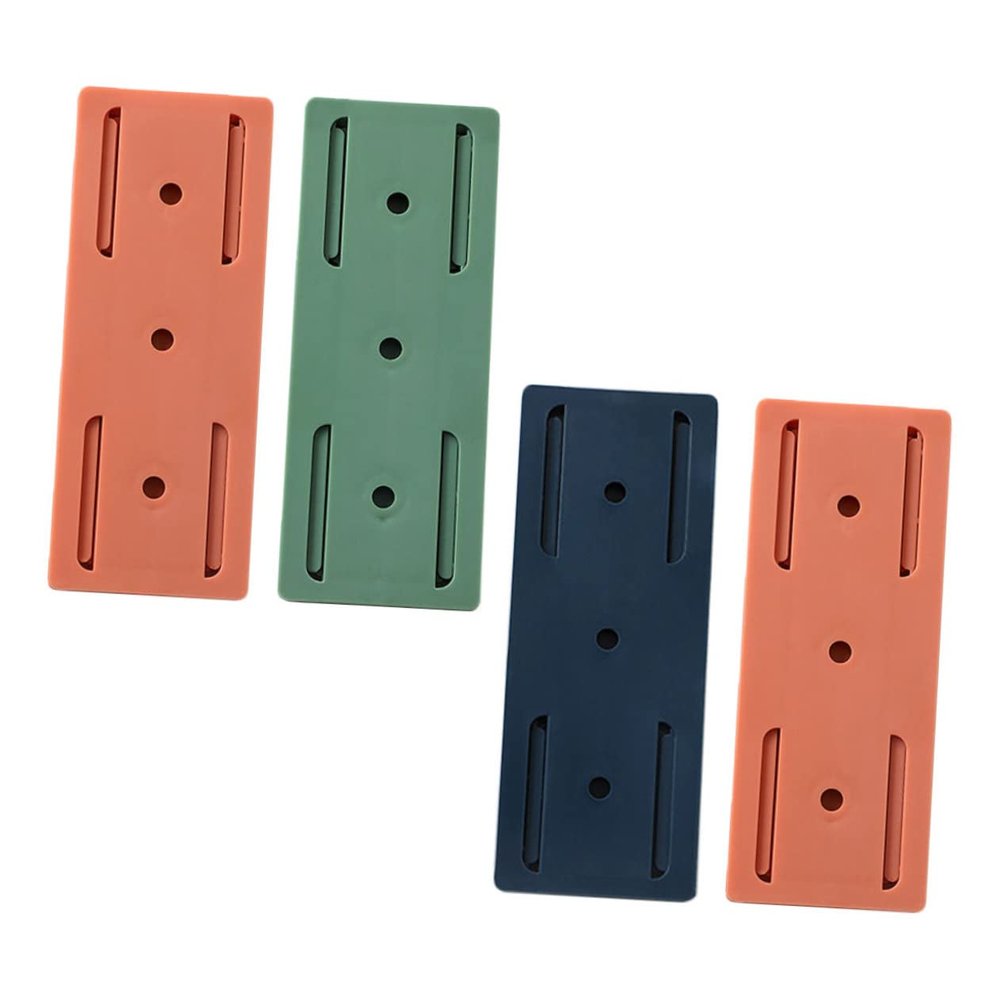 4pcs Self-Adhesive Holder Wall Mount Cable Organizer for Smooth No Drilling Required Reusable Fixation Random Color