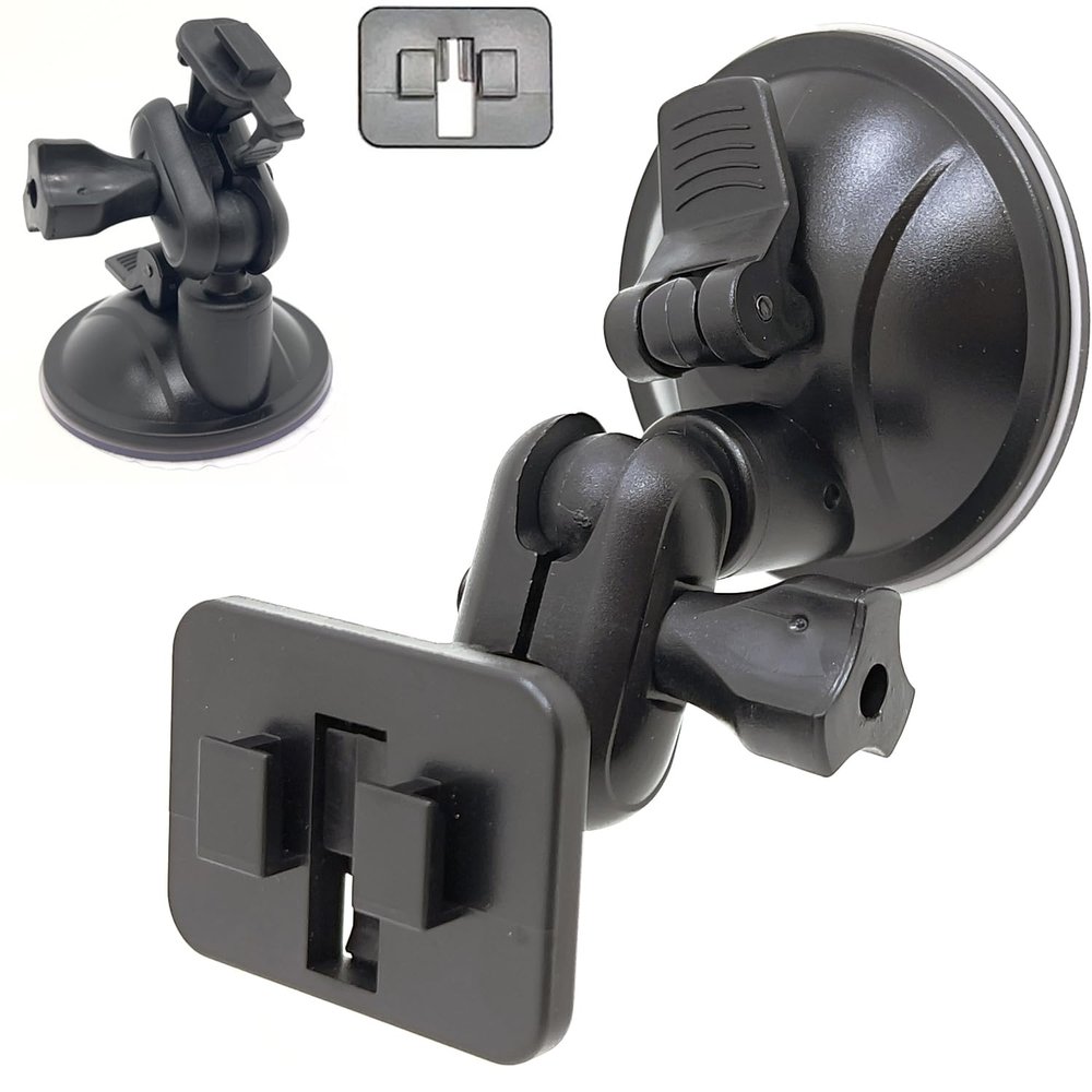 LycoGear Enhancd Strong Car Windshield Suction Cup Mount for Edge CS and CTS Evolution w/Dual Ball Socket Adapter to Allow Best Viewing Position