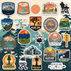 156 Pcs National Parks Sticker Pack, Outdoor Nature Camping Hiking Inspired Waterproof Vinyl Decals for Water Bottles Laptop Car, Travel Adventure Partks Sticker view 2