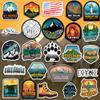 156 Pcs National Parks Sticker Pack, Outdoor Nature Camping Hiking Inspired Waterproof Vinyl Decals for Water Bottles Laptop Car, Travel Adventure Partks Sticker view 3