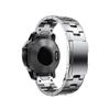 22mm 26mm Quick Fit Titanium Metal Watch Band Bracelet fit For Garmin Fenix 7X 7/6 Pro / 5 Plus/Instinct/Epix Strap Wristband (Color : Silver, Size : 22mm Fenix 5 5Plus) view 1
