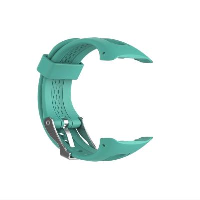 Watch Band fit for Garmin Forerunner 10 15 GPS Sports Watch Soft Silicone Small Large Replacement Strap Bracelet Forerunner 10 15 (Color : Teal, Size : L size)