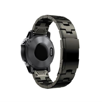 22mm 26mm Quick Fit Titanium Metal Watch Band Bracelet fit For Garmin Fenix 7X 7/6 Pro / 5 Plus/Instinct/Epix Strap Wristband (Color : Titanium gray, Size : 22mm For Fenix7 7pro)