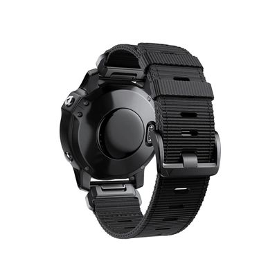 22mm 26mm Nylon Quick Release Strap fit For Garmin Fenix 7 7X Pro 6 6X Pro 5 Plus 3 Epix Pro Outdoor Watch Band Replaceable Bracelet (Color : Black, Size : For Fenix 7X Pro)