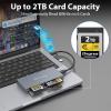 6 in 1 CFexpress Type B Card Reader, Multi CF Express Reader for CFexpress Type B/SD/TF/CF/XD/MS, USB 3.2 Gen 2 10Gbps CFexpress Adapter Memory Card Reader Compatible with Windows/Mac/Linux/Android view 3