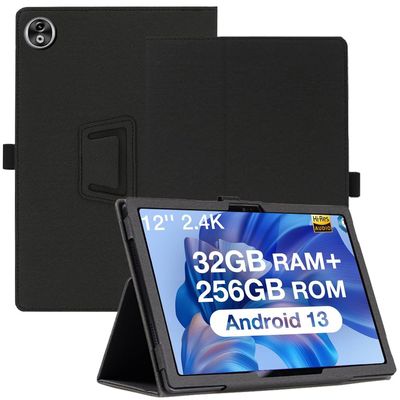 AKNICI Case for DOOGEE T20 Ultra Tablet 12 Inch, Premium PU Leather Folio Folding Stand Protective Tablet Cover with Hand Strap Magnet for DOOGEE T20 Ultra