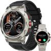 FILIEKEU Business Smart Watch for Men,100 Sports Modes,5ATM Waterproof Fitness Smart Watch,1.46''HD Screen,470mAh Large Battery,with Heart Rate/Blood Pressure/Health Monitor Watch(Silicone Black) view 1