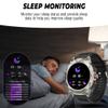 FILIEKEU Business Smart Watch for Men,100 Sports Modes,5ATM Waterproof Fitness Smart Watch,1.46''HD Screen,470mAh Large Battery,with Heart Rate/Blood Pressure/Health Monitor Watch(Silicone Black) view 2