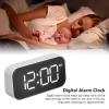 Xcello Digital Alarm Clock Large USB Rechargeable Mirror Electronic Desktop Clock, Ideal for Bedroom, Living Room, Office.(A-White) view 3