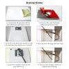 Laptop Lock, Tablet Lock Security Cable, Computer Anti Theft Lock Kit with Locking Base, 360 Degree Free Rotating Dual Axis, Anti Theft Hardware Protection for Laptops, Monitors and Projectors view 4