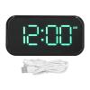 Xcello Digital Alarm Clock Large USB Rechargeable Mirror Electronic Desktop Clock, Ideal for Bedroom, Living Room, Office.(B-Black) view 2