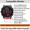 EZMVZKU 20mm Quickfit Silicone Watch Band for Garmin Fenix 8 43mm/Descent Mk3 43mm/Epix Pro 42mm/Fenix 7S/6S/5S/7S Pro/6S Pro/5S Plus,Sport Replacement Strap for Approach S70 42mm/Descent Mk2s view 2