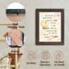 Baptism Gifts for Boys Girls - Night Light Nursery Decor Frame for Bedtime Prayer, Christening Dedication Catholic Godparents Gifts for Kids, Baby Shower Baptismal(Brown) view 3
