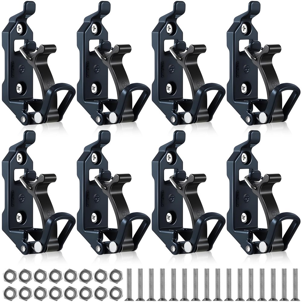 8 Pcs Shovel Holder for Truck, Metal Shovel Mount for Roof Rack, Truck, RV