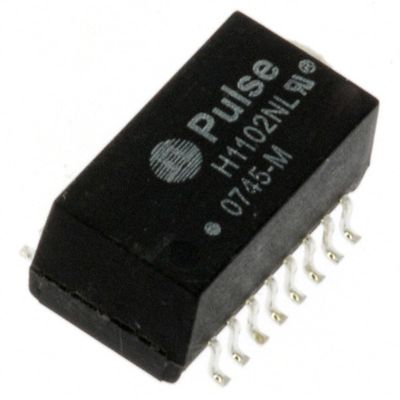 1PC H1102NLT XFRMR Magnetic 1PORT 1:1 10/100