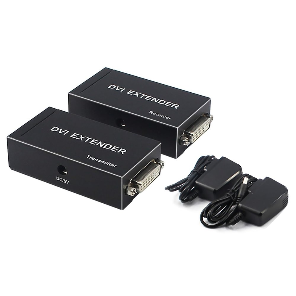 DVI c, HDMI KVM Extender, 6.75Gbps High Speed RJ45 Cable with EDID Support 1080P 3D DVI to RJ45