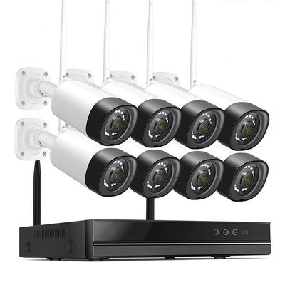 HuSted Wireless Security Camera Kit, 8 Channel NVR, 8PCS 1080P Cameras for Home Security, Night Vision, IP66 Waterproof, 2-Way Audio, PIR Motion Alert (Size : 1TB HDD Kit)