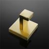 GROWBY Brushed Gold Bathroom Hardware Set Towel Bar Rail Toilet Paper Holder Towel Rack Hook Soap Dish Toilet Brush Accessories Sets,4 pcs Set view 4
