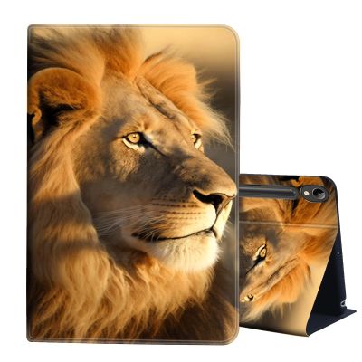 AIRWEE for Samsung Galaxy Tab S9 FE Case 10.9 inch, PU Leather Africa Animals Lion Cover Multi Angle Stand Auto Sleep/Wake for Samsung Galaxy S9 FE Tablet Case with Pen Holder fit Galaxy Tab S9 11"