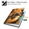 AIRWEE for Samsung Galaxy Tab S9 FE Case 10.9 inch, PU Leather Africa Animals Lion Cover Multi Angle Stand Auto Sleep/Wake for Samsung Galaxy S9 FE Tablet Case with Pen Holder fit Galaxy Tab S9 11" view 3