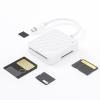 MOUDOAUER Multi-Slot Type-C USB-C Memory Card Reader Smart Media M2 SD SM XD 4-in-1 Adapter Hub Accessory view 3