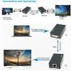 HDMI Extender Over Cat 5e/6/7, Adapter Converter Repeater Balun Transmitter Receiver Power Over Cat view 3