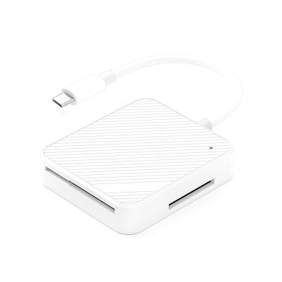 4 in 1 Type-C USB-C Hub Adapter Smart Media M2 SD SM XD Memory Card High Speed Reader