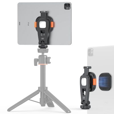 VRIG Tripod Mount Adapter for iPad, Magnetic Quick-Release Adapter Compatible with Smartphones and Tablets, 1/4" Thread & Cold Shoe Interface for Tripods, Cameras, Monopods, Handles, MG-03L