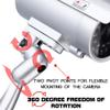 ulafbwur Fake Surveillance Camera Lightweight Dummy Imitation CCTV Security Camera Protective Effective Silver view 2