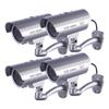 ulafbwur Fake Surveillance Camera Lightweight Dummy Imitation CCTV Security Camera Protective Effective Silver view 4