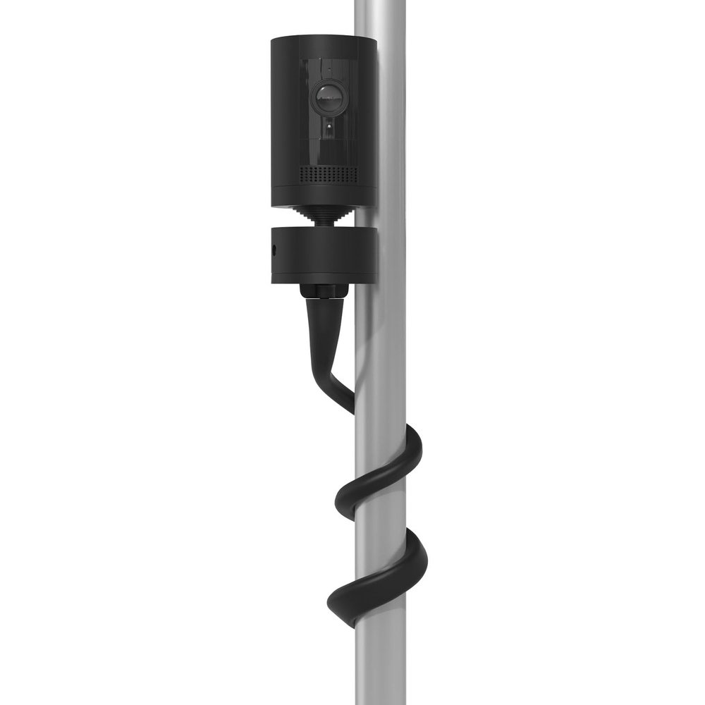 Koroao Flexible Twist Mount Compatible with Pan Tilt CameraNo Tools or Wall Damage Required (1packBlack)