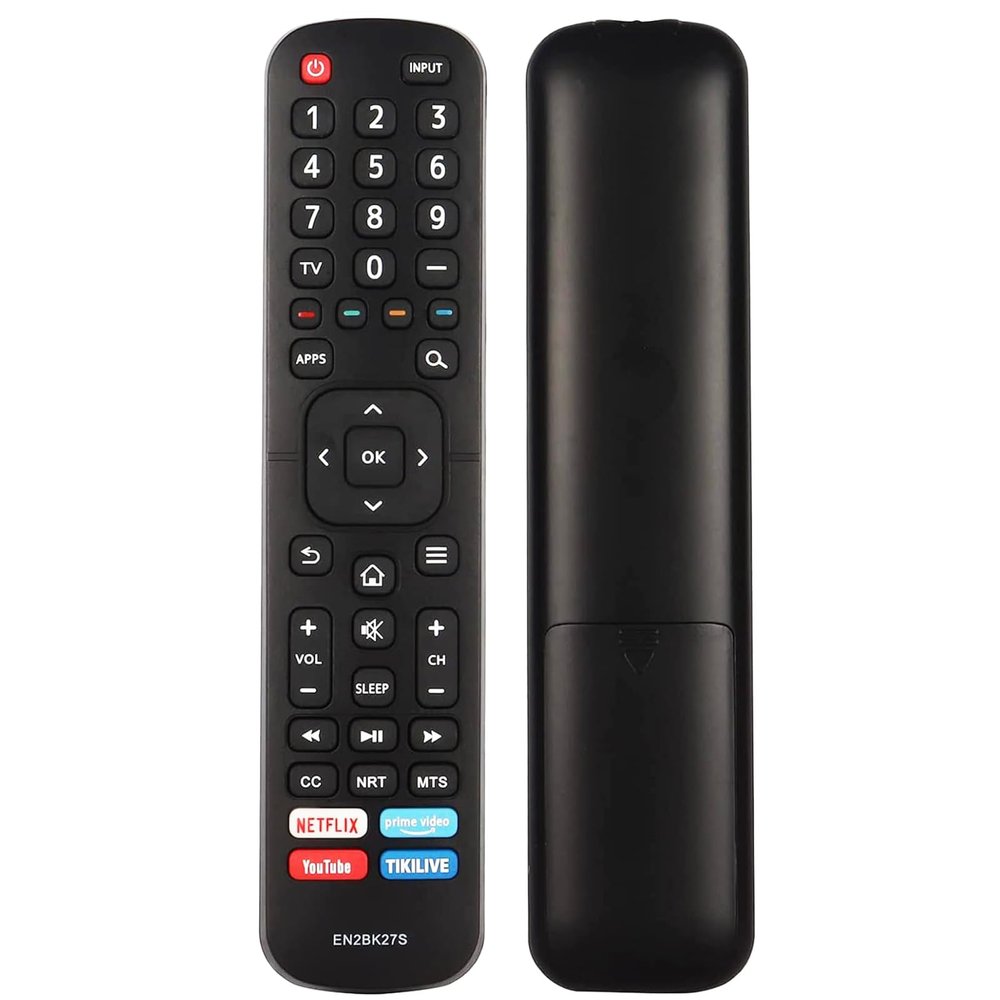 Allimity EN2BK27S Replacement Remote sub EN2BK27H EN2BS27H EN2BN27H EN2BL27H Compatible with Hisense/Sharp 4K Smart TV with 4 Shortcut App Keys - Netflix, Prime Video, YouTube, and Tikilive