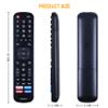 Allimity EN2BK27S Replacement Remote sub EN2BK27H EN2BS27H EN2BN27H EN2BL27H Compatible with Hisense/Sharp 4K Smart TV with 4 Shortcut App Keys - Netflix, Prime Video, YouTube, and Tikilive view 2