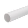 MECCANIXITY PVC Rigid Tube Round Pipe Tubing Hardware Tubing 28mm ID 32mm OD 20cm/8" Length White High Impact for Water Pipe, Crafts