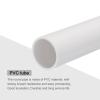 MECCANIXITY PVC Rigid Tube Round Pipe Tubing Hardware Tubing 28mm ID 32mm OD 20cm/8" Length White High Impact for Water Pipe, Crafts view 4