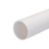 MECCANIXITY PVC Rigid Tube Round Pipe Tubing Hardware Tubing 45.2mm ID 50mm OD 20cm/8" Length White High Impact for Water Pipe, Crafts view 1