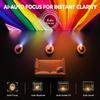 [Auto Focus/Auto Keystone] Smart Projector with WiFi and Bluetooth, Dolby Audio,DBPOWER Native 1080p Projector, Movie Projector, 50% Zoom with Carry Bag view 3