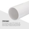 MECCANIXITY PVC Rigid Tube Round Pipe Tubing Hardware Tubing 81.4mm ID 90mm OD 20cm/8" Length White High Impact for Water Pipe, Crafts view 4