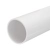 MECCANIXITY PVC Rigid Tube Round Pipe Tubing Hardware Tubing 57mm ID 63mm OD 20cm/8" Length White High Impact for Water Pipe, Crafts