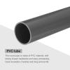 MECCANIXITY PVC Rigid Tube Round Pipe Tubing Hardware Tubing 36mm ID 40mm OD 20cm/8" Length Light Grey High Impact for Water Pipe, Crafts view 4