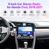 Biorunn Android Car Stereo for Honda Civic 2016-2021, 9 Inch Octa Core 3D Real-Time Dynamics Radio Wireless Wired Car-Play Android Auto GPS Navi IPS FM AM RDS DSP Head Unit 4G RAM 32G ROM view 3