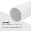 MECCANIXITY PVC Rigid Tube Round Pipe Tubing Hardware Tubing 101.6mm ID 110mm OD 20cm/8" Length White High Impact for Water Pipe, Crafts view 4