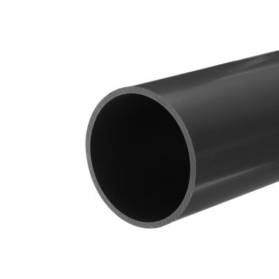 MECCANIXITY PVC Rigid Tube Round Pipe Tubing Hardware Tubing 67.8mm ID 75mm OD 20cm/8" Length Light Grey High Impact for Water Pipe, Crafts