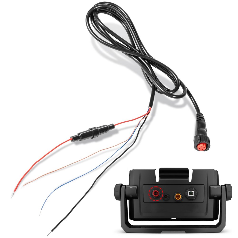 yourour [Upgraded Version] 010-12445-00 Power/Data Cable Threaded 4-Pin Fits for Garmin echoMAP Chirp,ECHOMAP Plus UHD,GPSMAP,Panoptix Upgrade